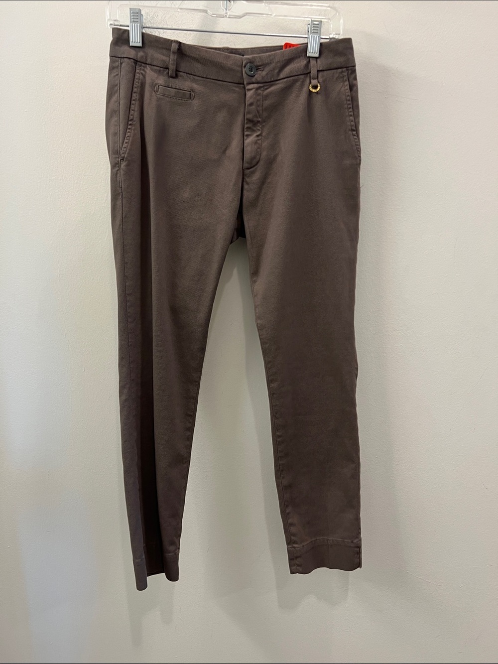 Women’s Ankle Crop Chinos in Dark Brown